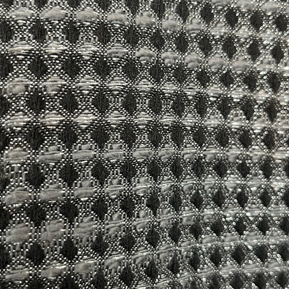 NWT CHARLES GRAY LONDON Black Gray Metallic Front Zip Bomber Jacket L - Picture 4 of 16